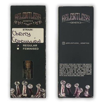 Cherry Concussion relentless genetics back front