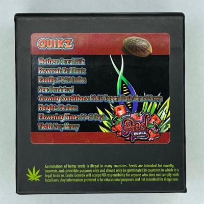 Quikz Feminized Seeds by Exotic Genetix - Image 2