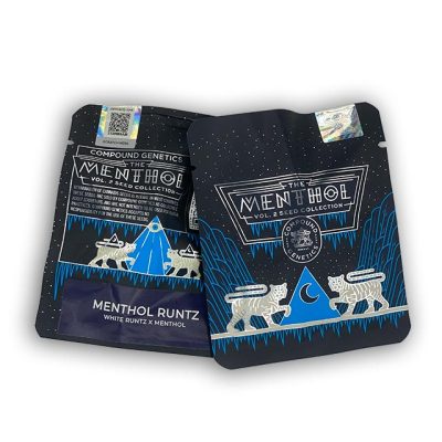 Menthol Runtz Compound Genetics front and back