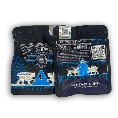 Menthol Runtz Compound Genetics frront and back