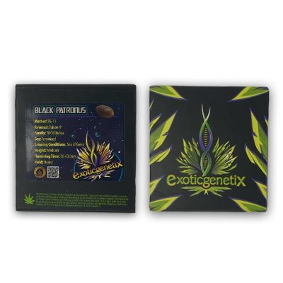 black patronus exotic genetic back front